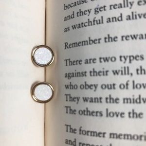 3 /35 ACRYLIC DRUZZY OPAL STUDS